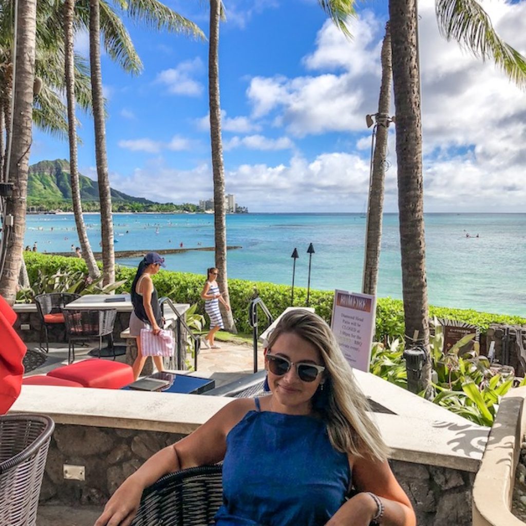 Almoço no Sheraton, em Waikiki